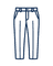 Calça de alfaiataria